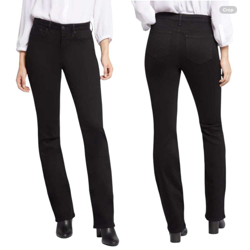 NYDJ Barbara Bootcut Lift x Tuck technology black jeans size 16